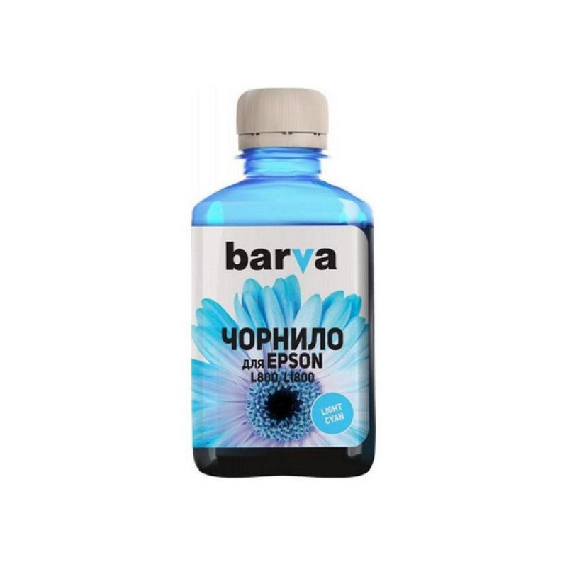 Чернила Barva для Epson L800/810/850/1800 (T6735) светло-голубые 180 гр совместимые