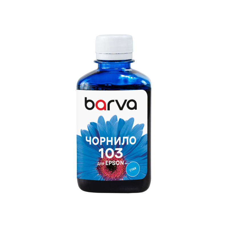Чернила Barva для Epson 103 C голубые 180гр совместимые