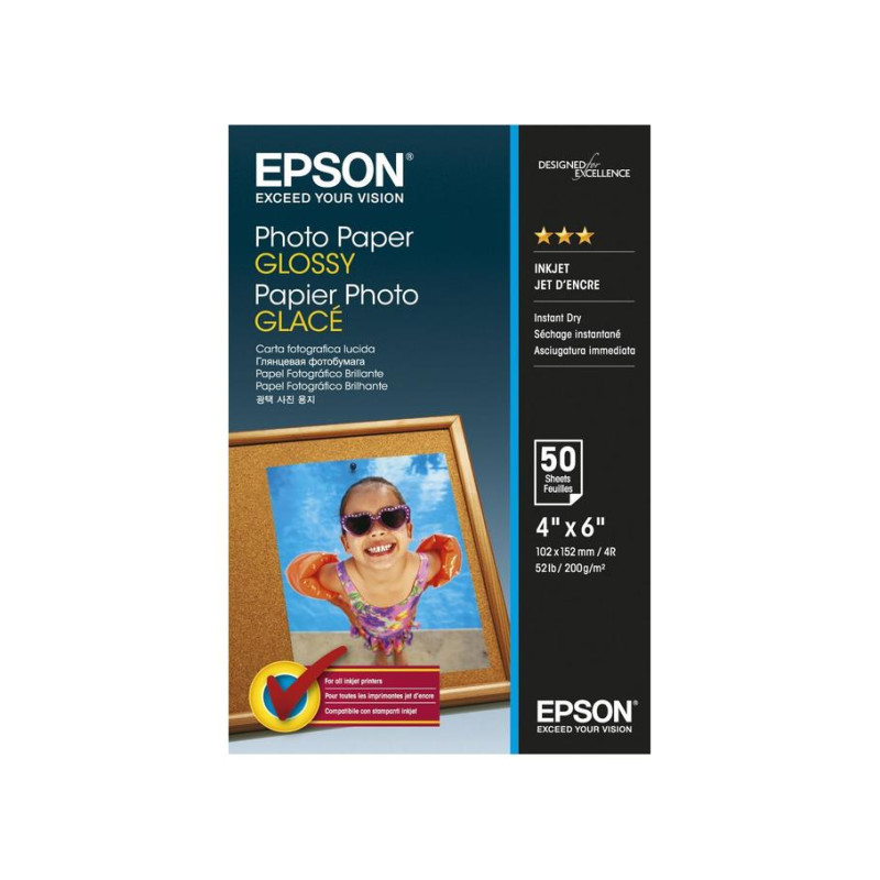 Глянцевая фотобумага Epson 4R, 50 шт.