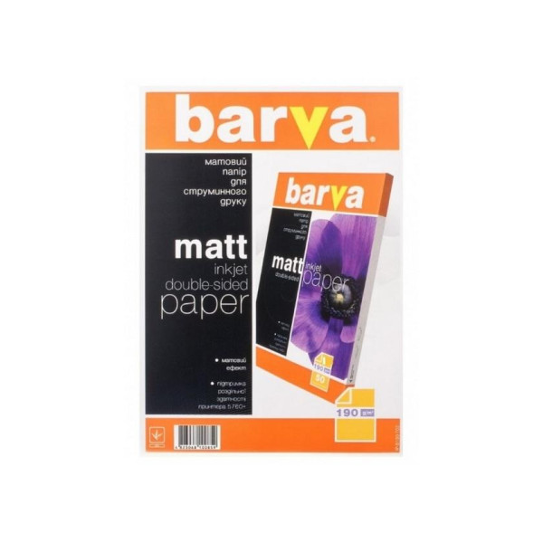 A4 190g 50p Double Matt Inkjet Photo Paper Barva