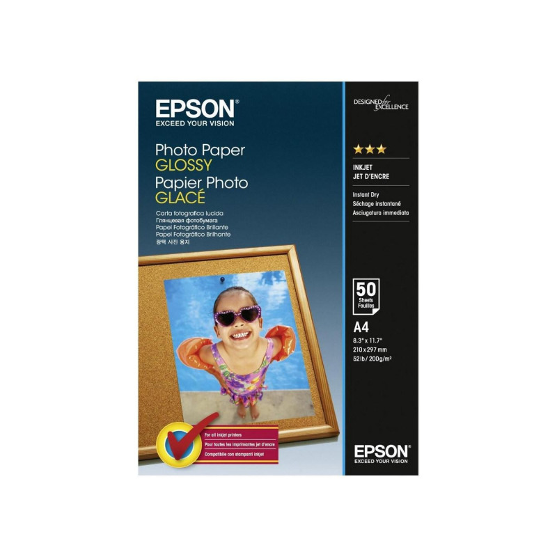 Фотобумага Epson A4 глянцевая C13S042539, 50 шт.
