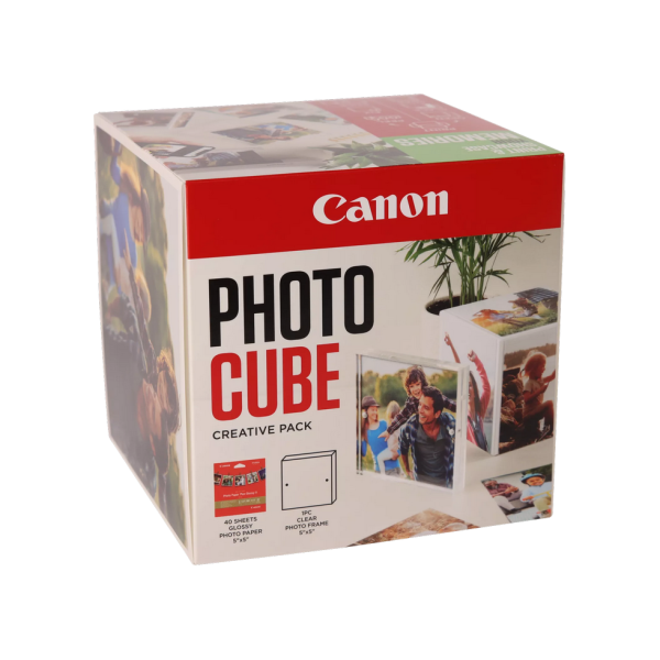 Paper Canon PP-201, 5X5", Photo Cube, CP Wh/Gr