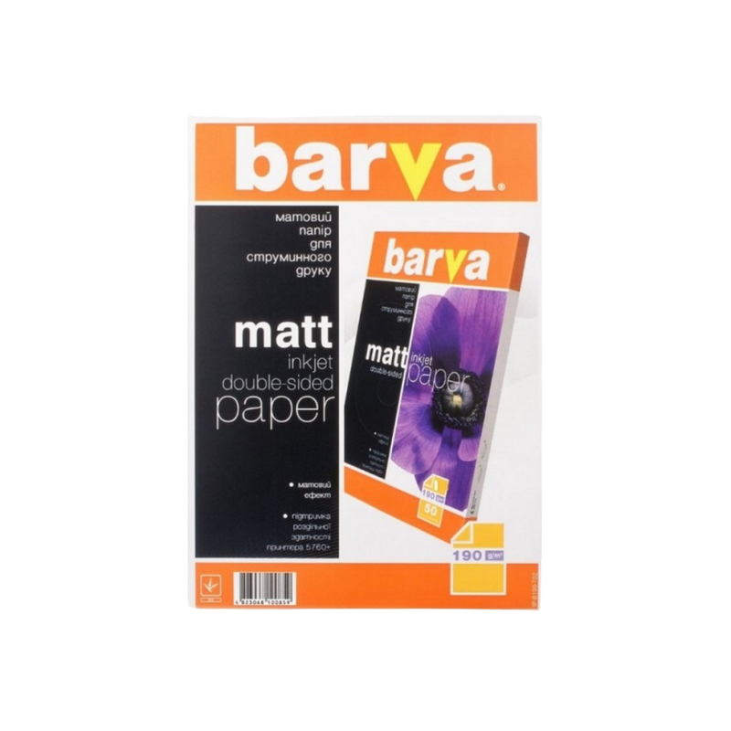 Двойная матовая фотобумага для струйной печати Barva