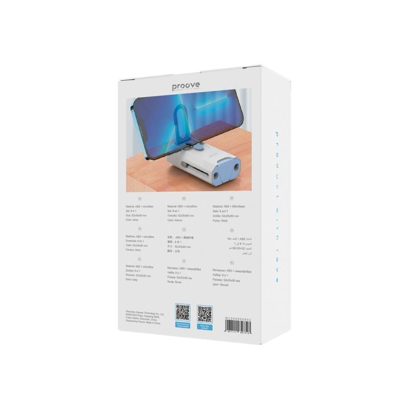 Multifunctional cleaning set Proove Mr. Cleaner 8in1 White