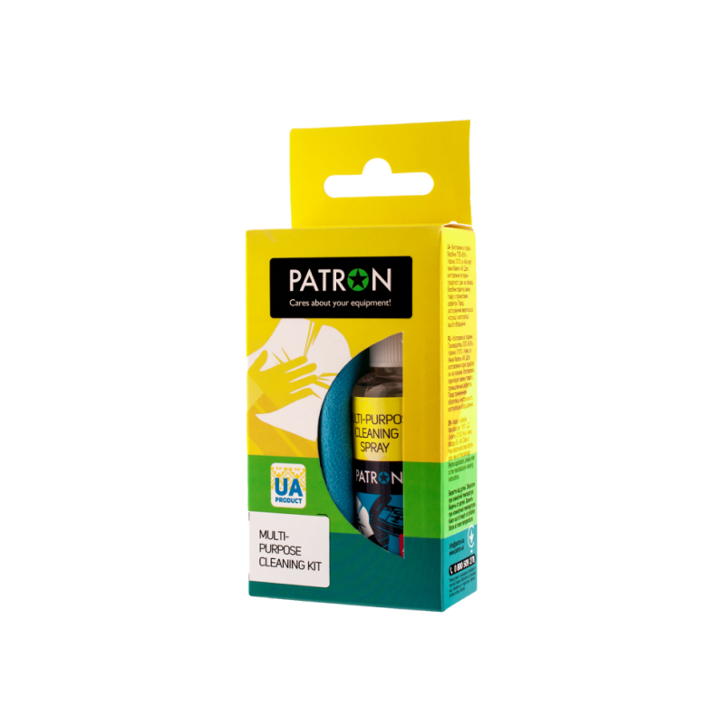 Набор для чистки PATRON "F3-016" (Спрей 50мл+Салфетка) Patron