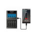 Зарядное устройство Panasonic "Smart charge" 4-контактное AA/AAA, BQ-CC65, с ЖК-дисплеем