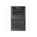 Зарядное устройство Panasonic "Smart charge" 4-контактное AA/AAA, BQ-CC65, с ЖК-дисплеем