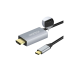 Кабель CHOETECH USB-C - HDMI 1,8 м с зарядкой PD 4K*2K@60 Гц, XCH-M180