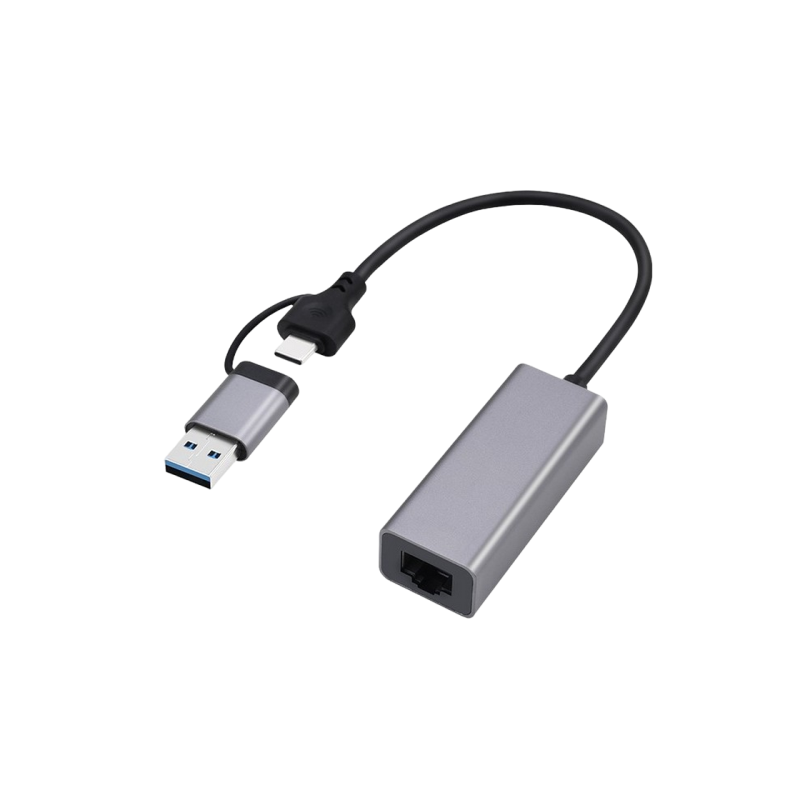 Адаптер Type-C/USB3.0 на LAN F, Cablexpert, LAN: 2,5 Гбит, A-USB3AC-LAN2G-01