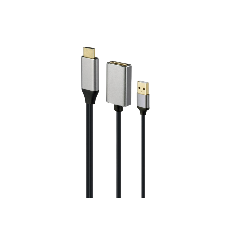 Адаптер DP F на HDMI M Active 4K Cablexpert "A-HDMIM-DPF-02" Display port fem на HDMI male