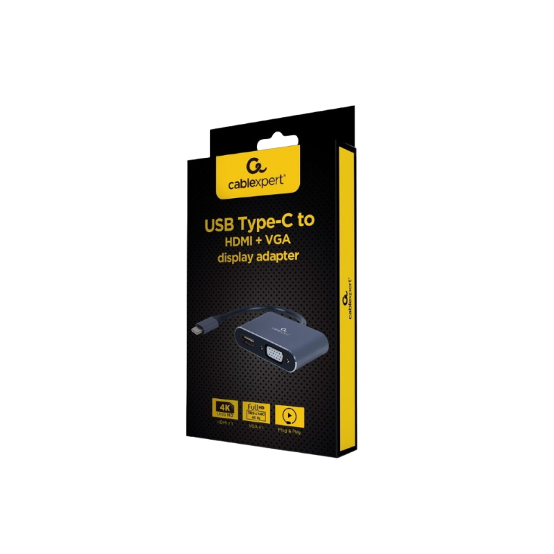Кабельэксперт A-USB3C-HDMIVGA-01