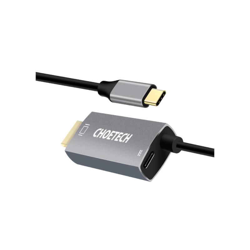 Кабель CHOETECH USB-C - HDMI 1,8 м с зарядкой PD 4K*2K@60 Гц, XCH-M180