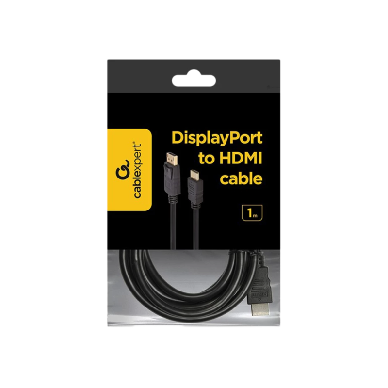 Cablexpert CC-DP-HDMI-1M, черный