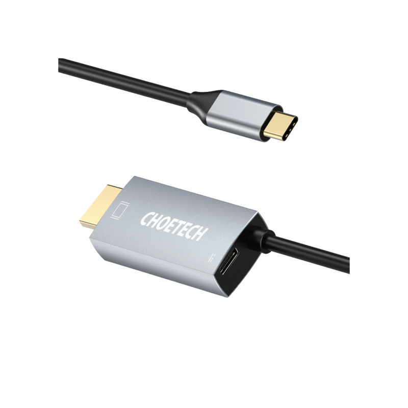 Кабель CHOETECH USB-C - HDMI 1,8 м с зарядкой PD 4K*2K@60 Гц, XCH-M180