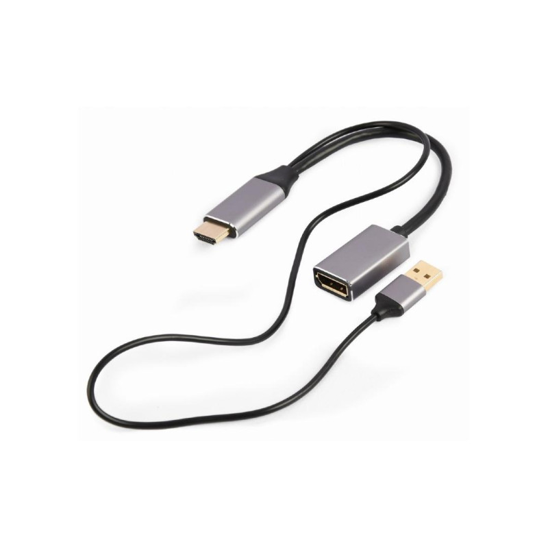 Адаптер DP F на HDMI M Active 4K Cablexpert "A-HDMIM-DPF-02" Display port fem на HDMI male