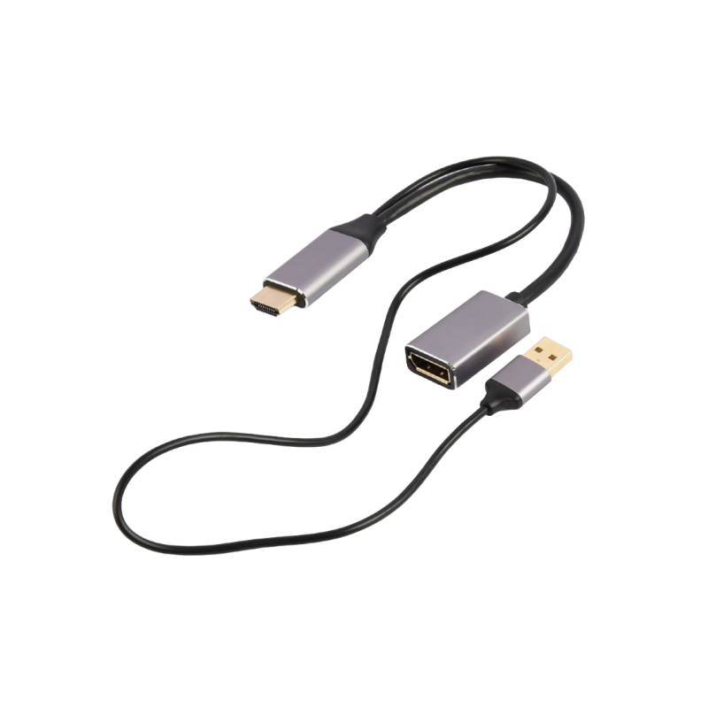 Адаптер DP F на HDMI M Active 4K Cablexpert "A-HDMIM-DPF-02" Display port fem на HDMI male