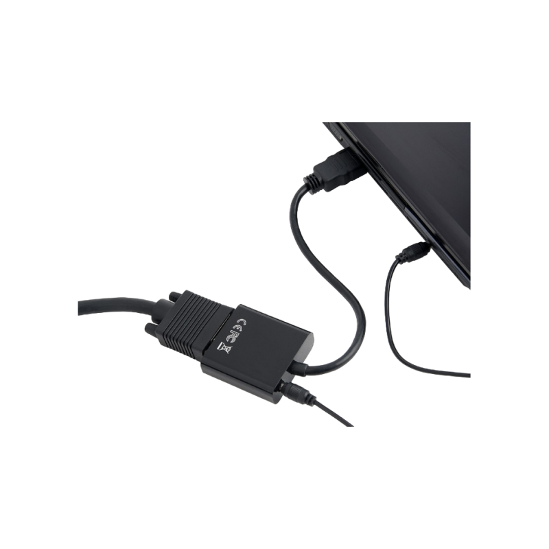 Gembird A-HDMI-VGA-03, черный