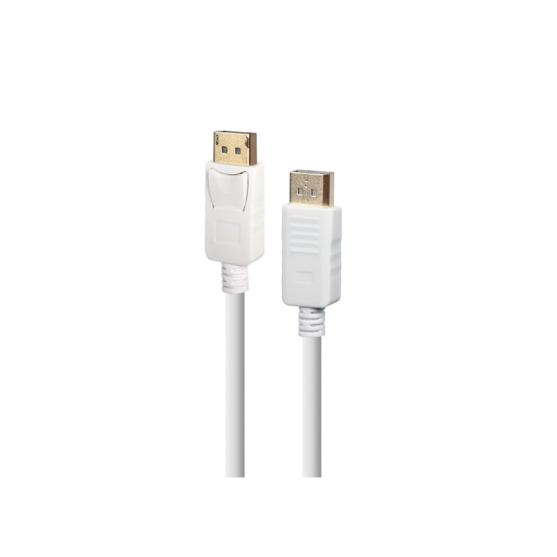 Кабель DP-DP 1,8 м Cablexpert, белый, CC-DP2-6-W