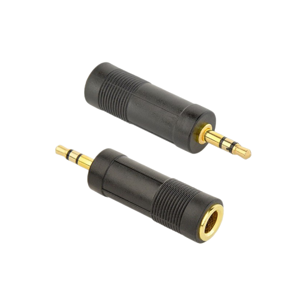 Audio adapter 6.35 mm socket to 3-pin*3.5 mm jack, Cablexpert A-6.35F-3.5M