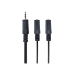 Аудиокабель-разветвитель 5,0 м 3,5 мм 3-контактный штекер на 3,5 мм стерео + микрофонные гнезда, Cablexpert CCA-415
