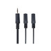Аудиокабель-разветвитель 5,0 м 3,5 мм 3-контактный штекер на 3,5 мм стерео + микрофонные гнезда, Cablexpert CCA-415