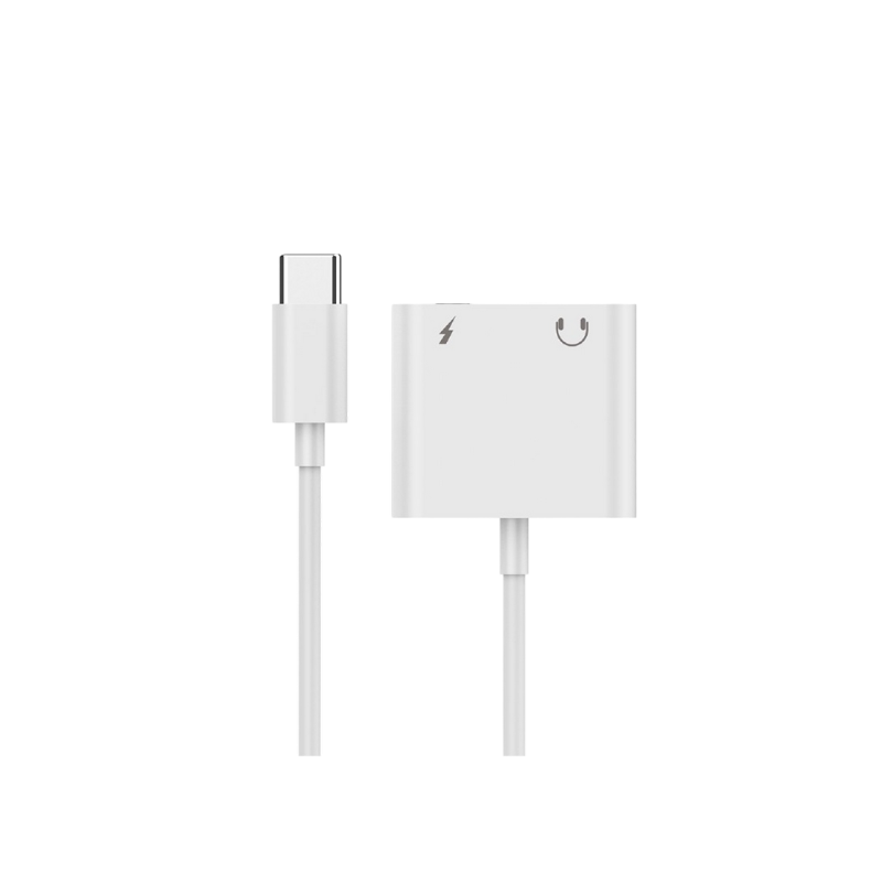 Audio adapter Type-C male /4-pin*3.5 mm socket & Type-C socket, Cablexpert A-CM-3.5F-01