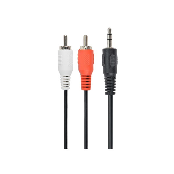 CCA-458/0.2    3.5mm stereo plug to 2 phono plugs 0.2 meter cable, Cablexpert