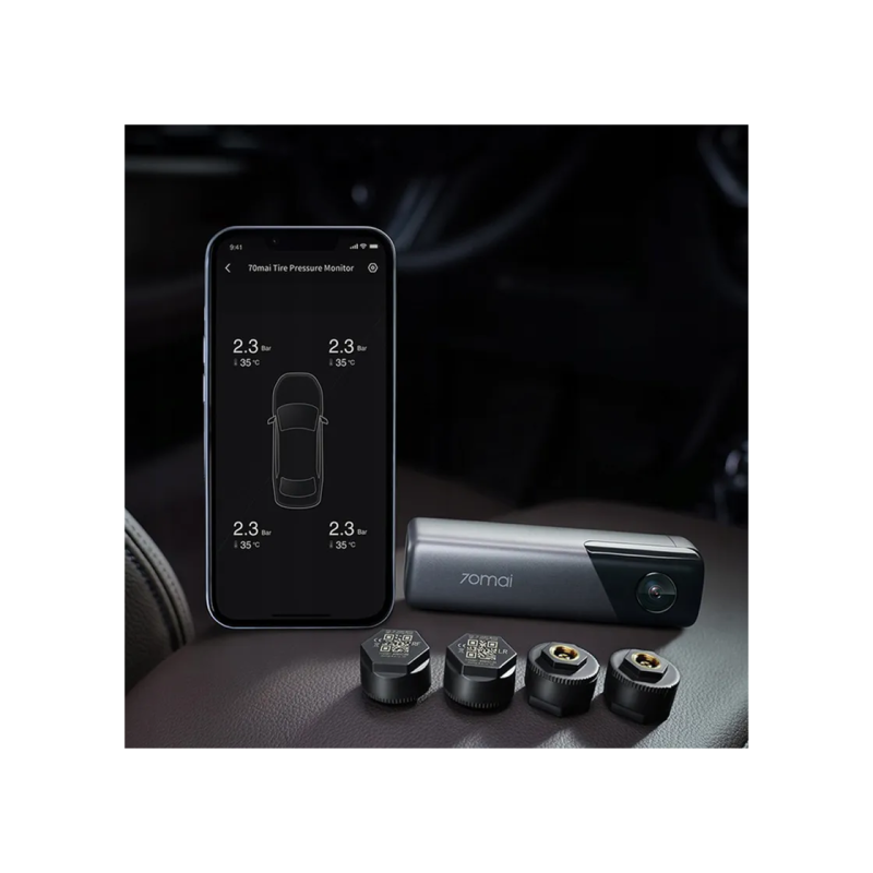 70mai M500 Camera Auto 128GB+Midrive T04 Bundle, Black