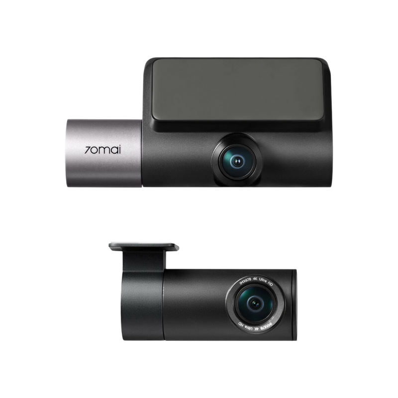 70mai Dash Cam T800-41-512 3Channel 512GB, with Rear Cam RC41 HDR 4K, Black