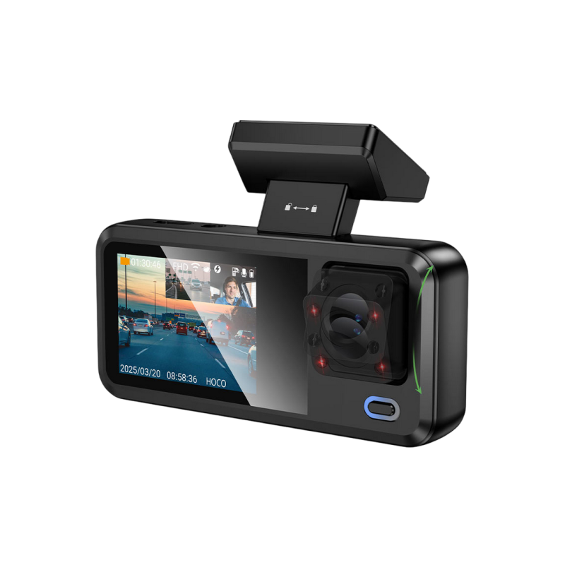 DVR Hoco DV15 2-inch display driving recorder, Black