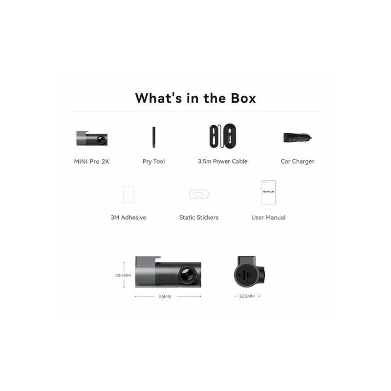DDPAI Dashcam MINI Pro 2K, Black
