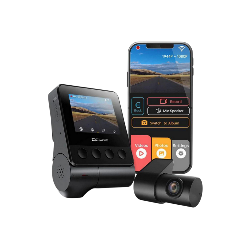DDPAI Dashcam Z40 GPS+Rear Cam 1080P, Black