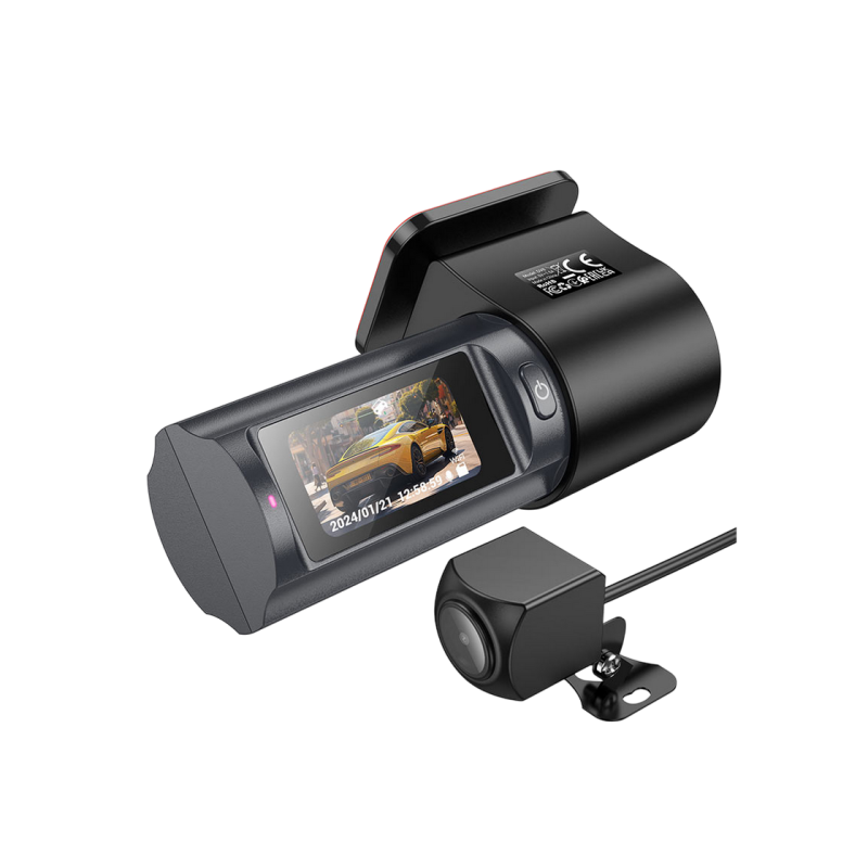 DVR Hoco DV8 2K display hidden driving recorder(with rear camera), Black