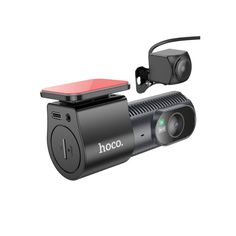 DVR Hoco DV8 2K display hidden driving recorder(with rear camera), Black