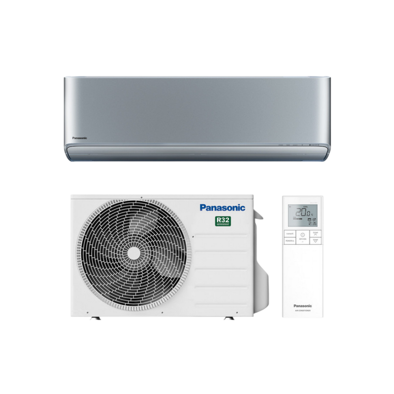 Кондиционер Panasonic Etherea XZ25ZKEW, 9000 БТЕ, ECONAVI, nanoe-X, серебристый