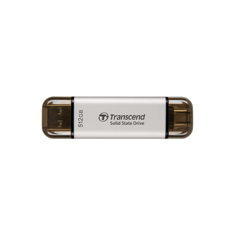 Внешний SSD 512GB Transcend ESD310S, Silver