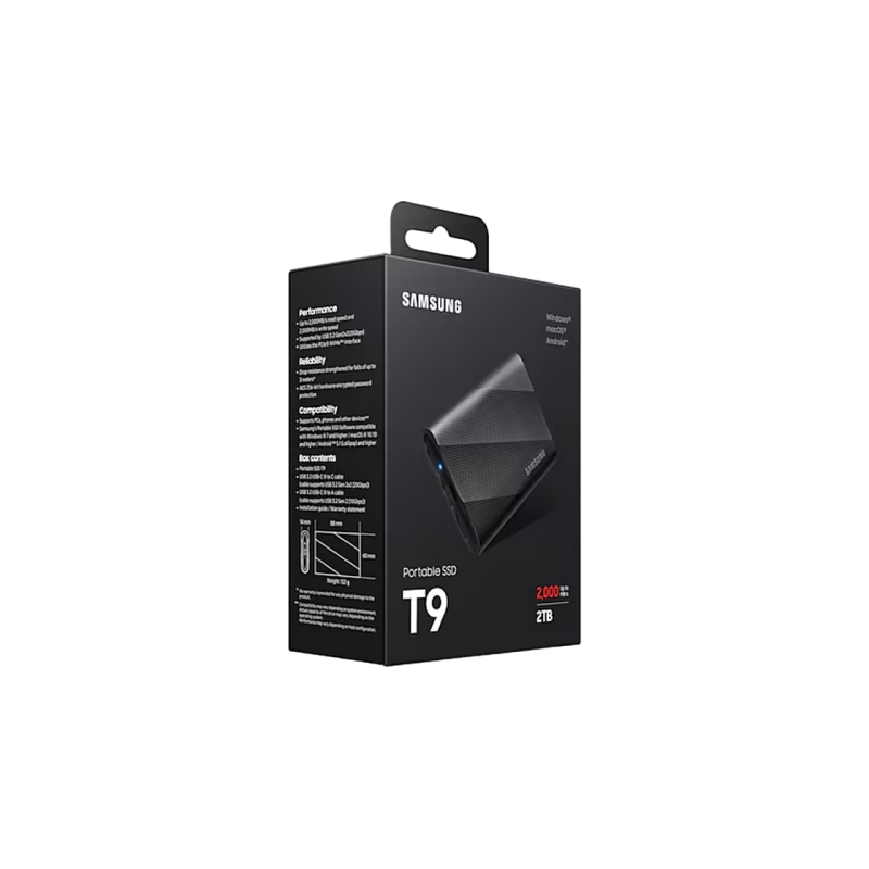 Внешний SSD 2.0TB Samsung T9, Black