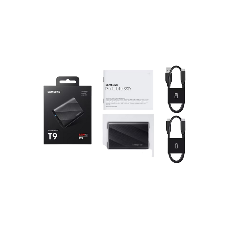 Внешний SSD 2.0TB Samsung T9, Black