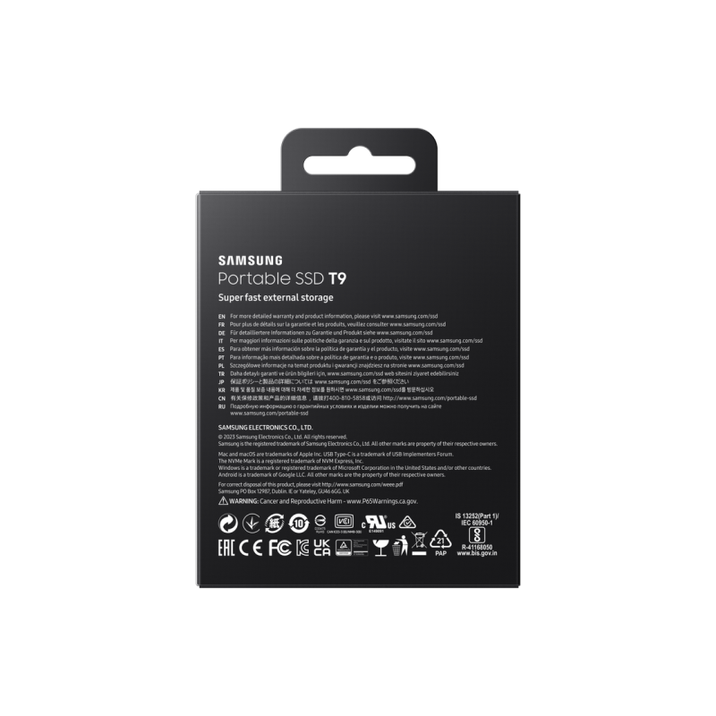 Внешний SSD 1.0TB Samsung T9, Black