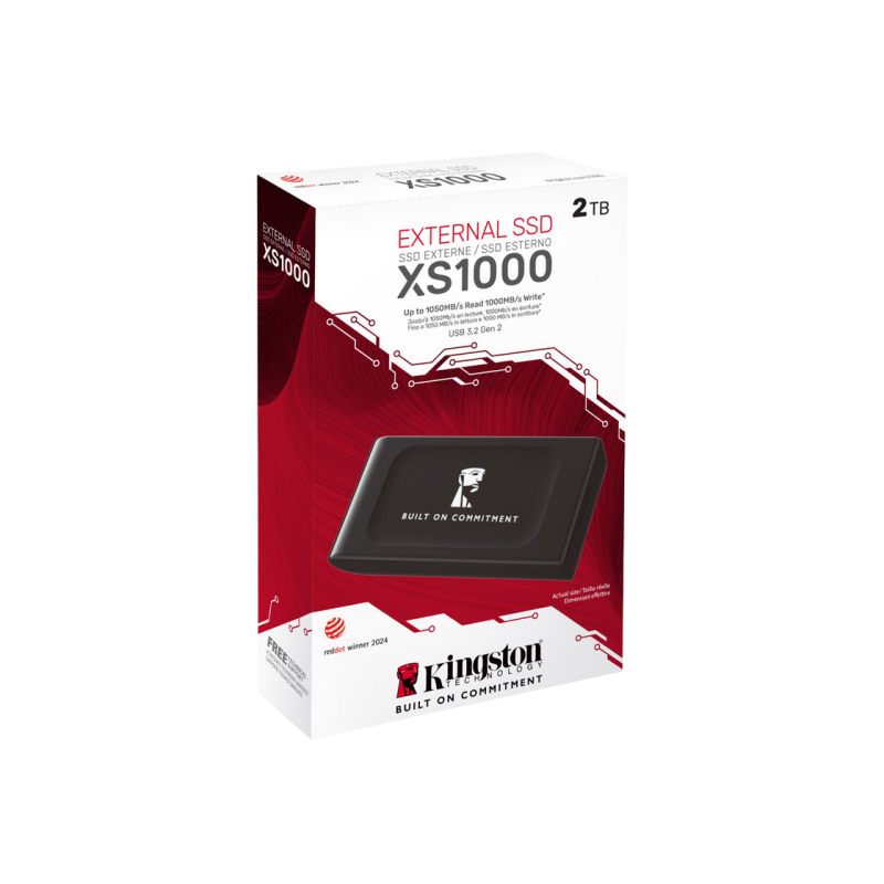 SSD Extern 2.0TB Kingston XS1000 BoC, Black