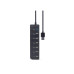 USB 2.0 Hub 7-port with switches, Gembird "UHB-U3P1U2P6P-01", Black
