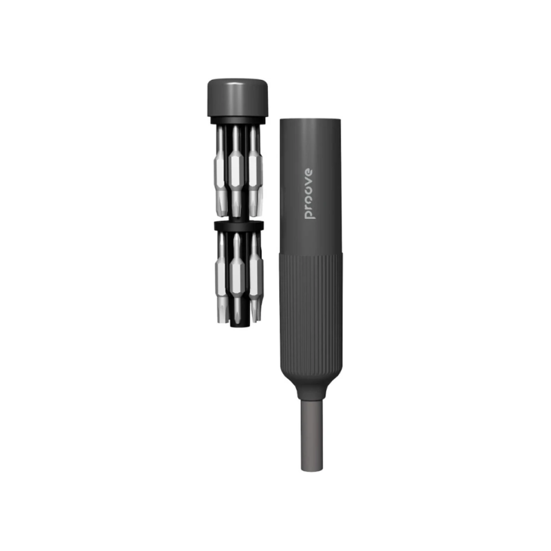 Многофункциональный набор отверток Proove Fixer 27 в 1, серый.