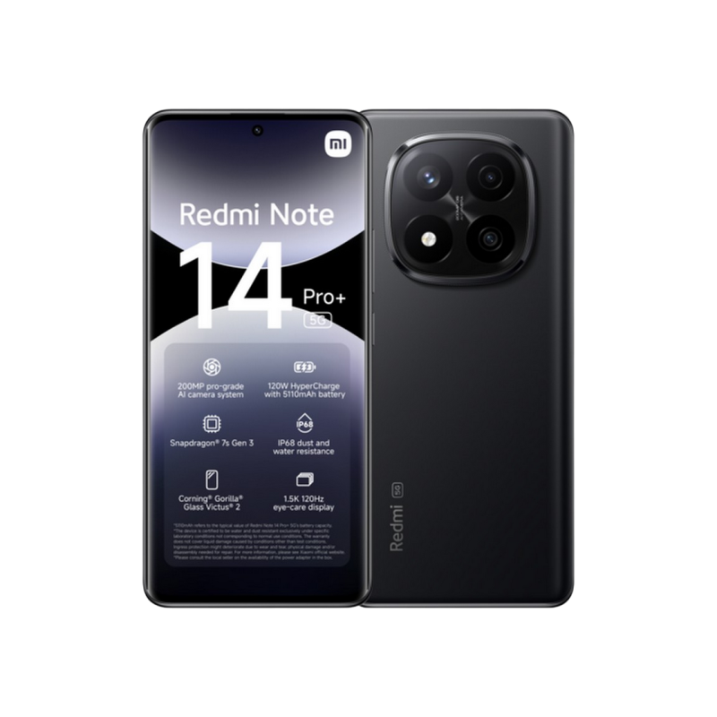 Redmi Note 14 Pro+ 5G 12/512 ГБ EU Полуночный черный