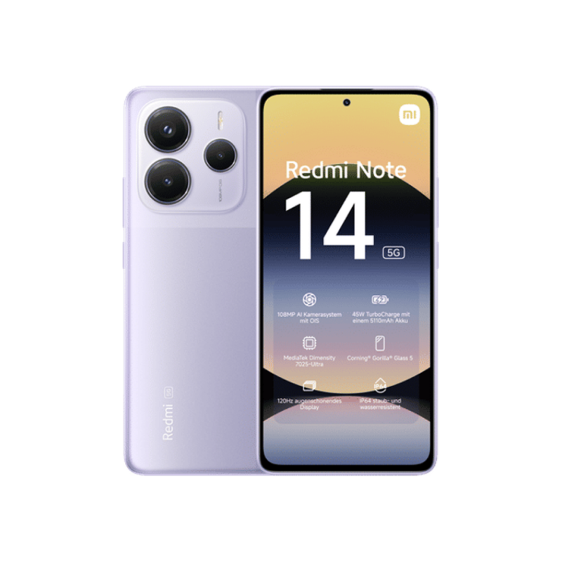 Redmi Note 14 5G 6/128 ГБ EU Лавандово-фиолетовый
