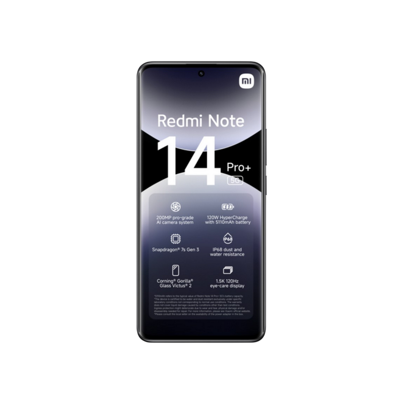 Redmi Note 14 Pro+ 5G 12/512 ГБ EU Полуночный черный