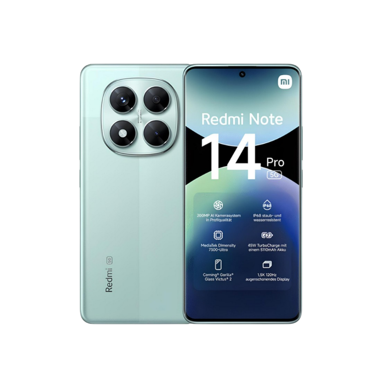 Redmi Note 14 Pro 5G 8/256 ГБ EU Coral Green