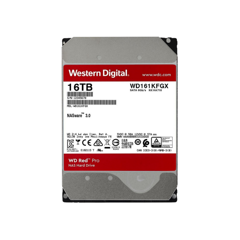 Жесткий диск 16.0TB Western Digital Red Pro WD161KFGX