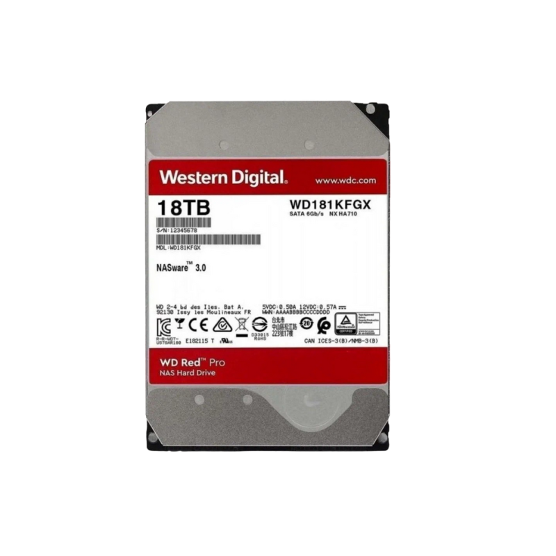 Жесткий диск 18.0TB Western Digital Red Pro WD181KFGX