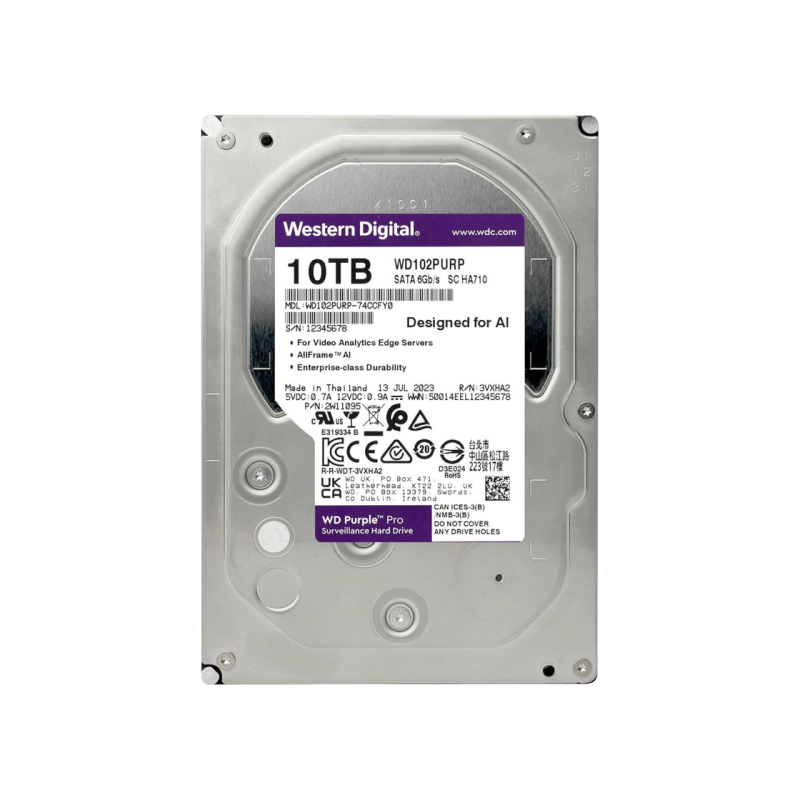 Жесткий диск 10.0TB Western Digital Purple Pro WD102PURP