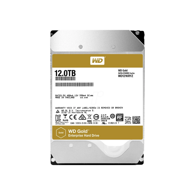 Жесткий диск 12.0TB Western Digital WD121KRYZ Gold